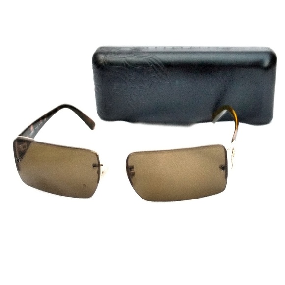 New Versace Unisex Medusa Tortoise Sunglasses - Picture 4 of 7